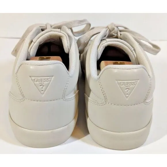 Guess Men's size 10.5 Beige Bazto Sneakers Gummy Designer Shoes New Rare!