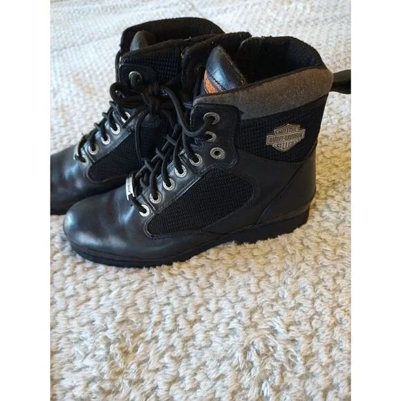 Harley Davidson black  9.5 ladies boots