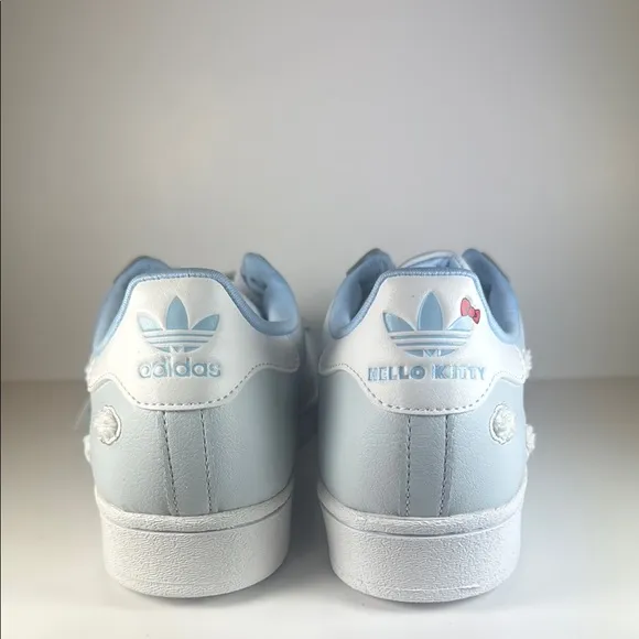 Hello Kitty Adidas Superstar J Embroidered Cloud Women’s Size 8 Sneakers Shoes