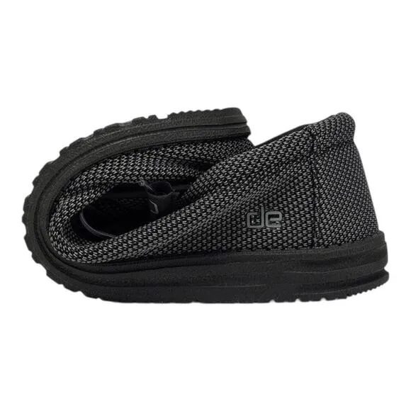 Hey Dude Men's Black Wally Sox Casual Slip On Casual Shoes | NEW/NIB!!