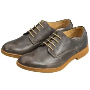 HEY DUDE Mens Size 12 Loafers Brown Leather  Volterra Derby Dress Shoes Oxfords