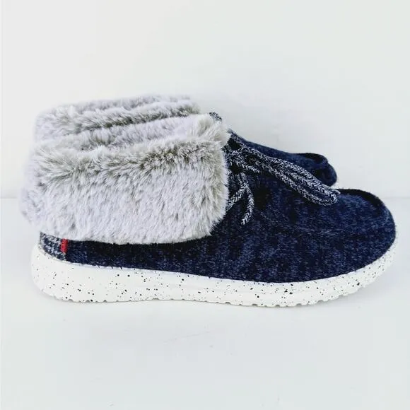 Hey Dude Women's SZ 6 Navy Brit