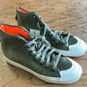 High-Top Olive Green Sneakers