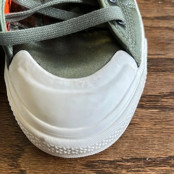 High-Top Olive Green Sneakers