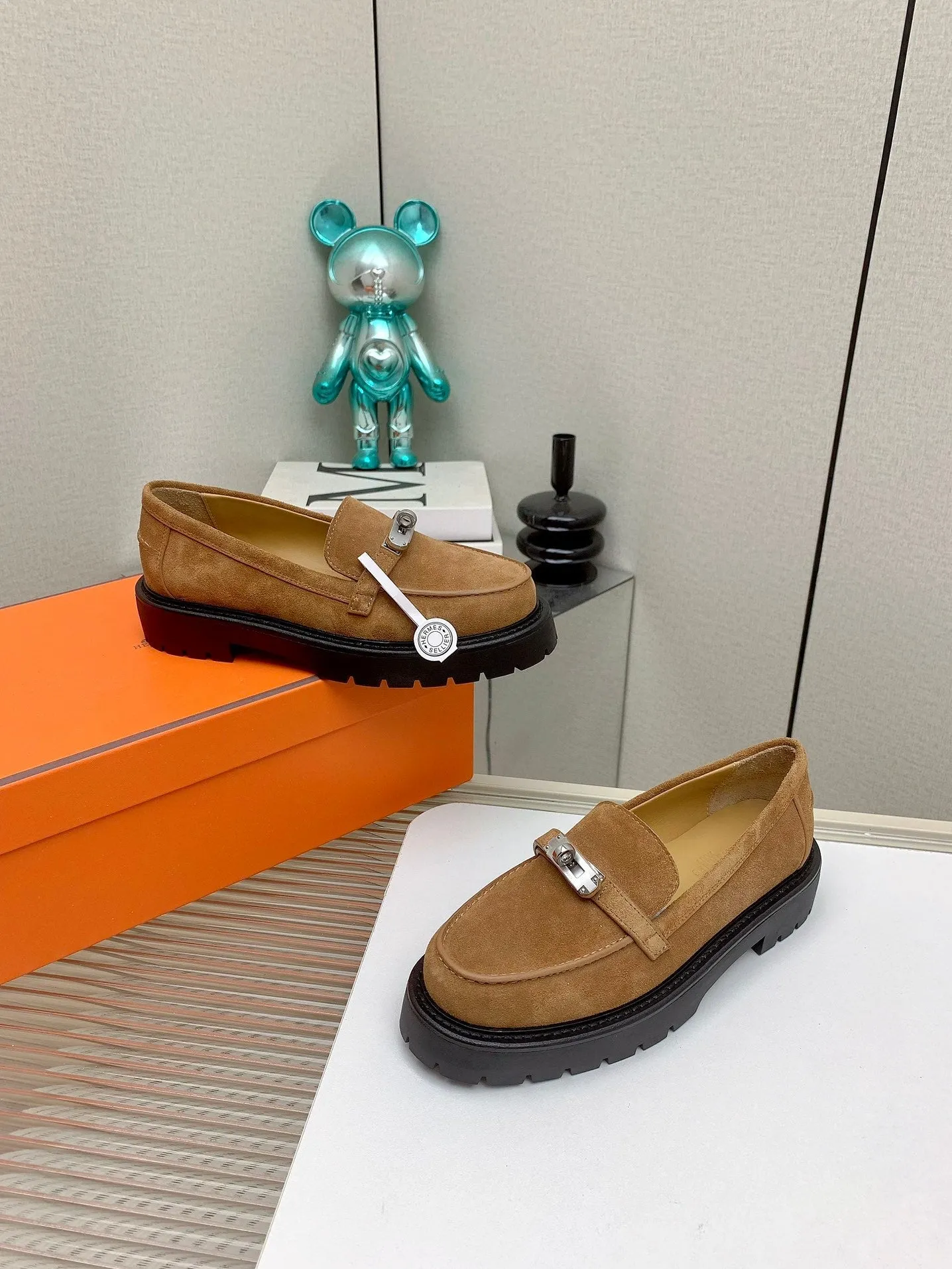 HM Icone Loafer Brown Suede 971405