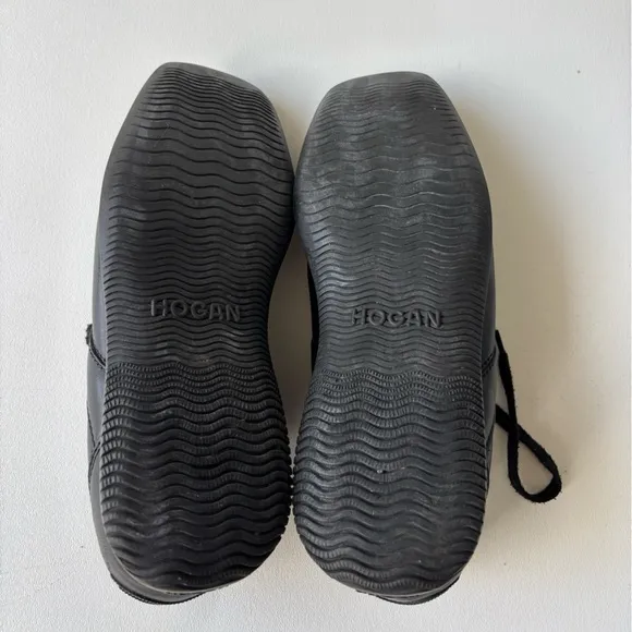 Hogan black leather corporate shoes size 9