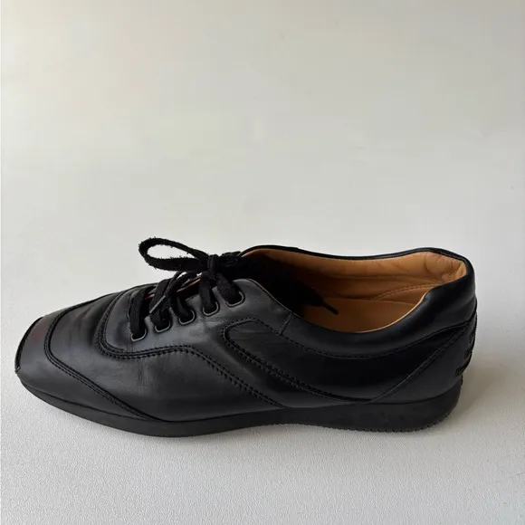 Hogan black leather corporate shoes size 9