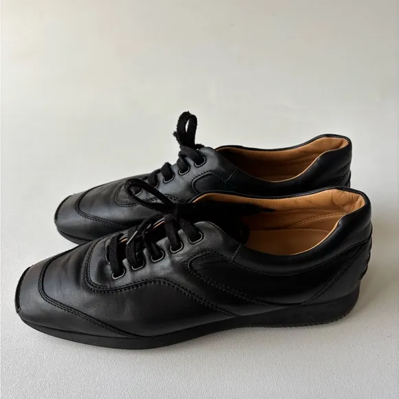 Hogan black leather corporate shoes size 9