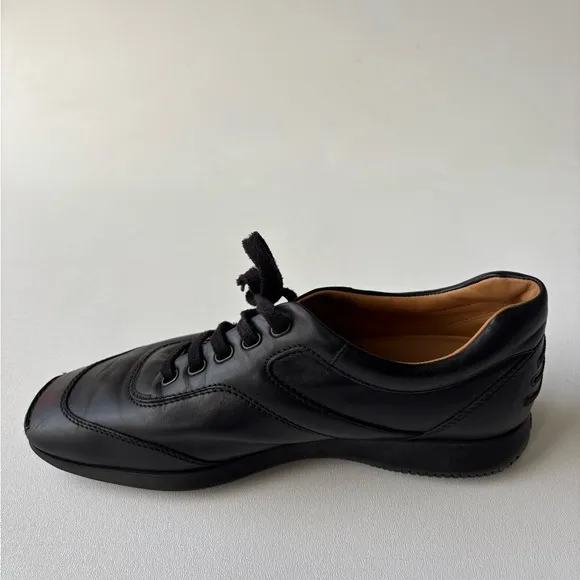 Hogan black leather corporate shoes size 9
