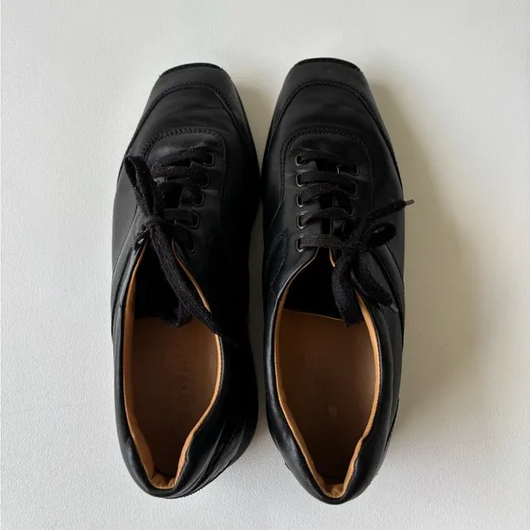Hogan black leather corporate shoes size 9