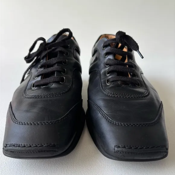 Hogan black leather corporate shoes size 9