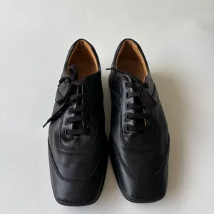 Hogan black leather corporate shoes size 9