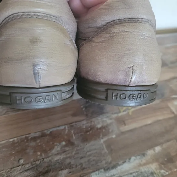 Hogan Men's Brown Leather Sneakers. Leather Shoes