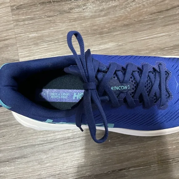 Hoka Blue Running Shoes (sample shoe) Rincon 3