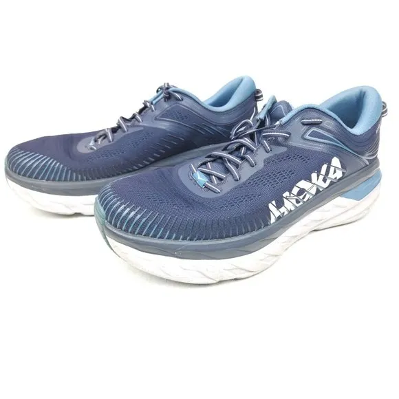 Hoka One One Bondi 7 Men’s SIZE 12 1110518 ‘Wild Dove Gray’ Running Shoes