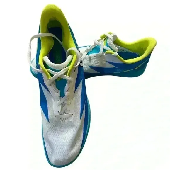 Hoka one one crescendo White and Blue unisex sneakers W:11.5 M:10