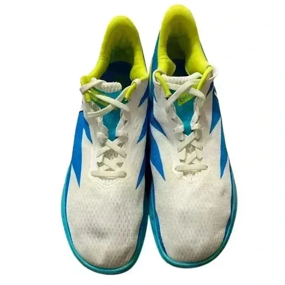 Hoka one one crescendo White and Blue unisex sneakers W:11.5 M:10