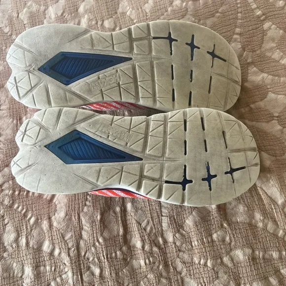 HOKA One One Mach 5 White and Blue Running Shoes