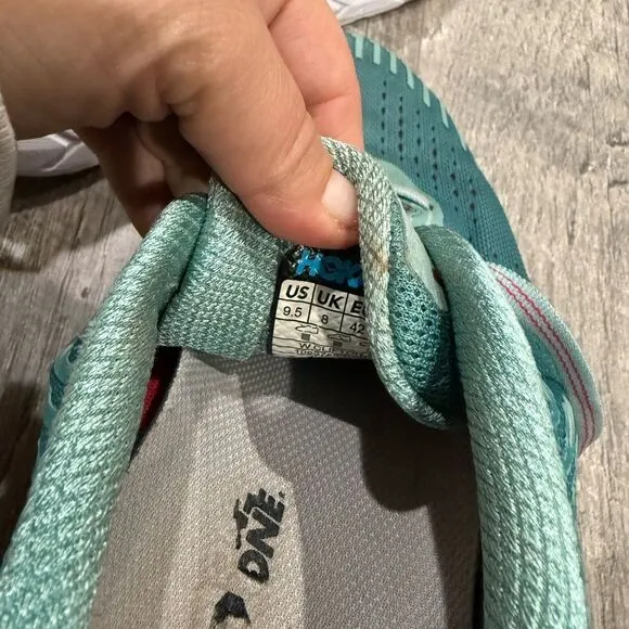 Hoka Women's Teal and Pink Running Shoes