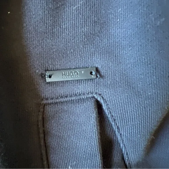 Hugo Boss Sz M Cotton-Blended Track Pants Blue Men's💖