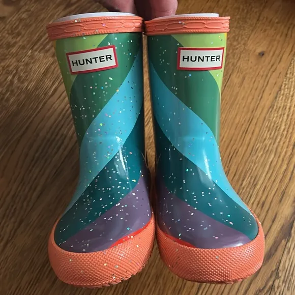 Hunter Kid’s Original First Classic Glitter Rain Boots