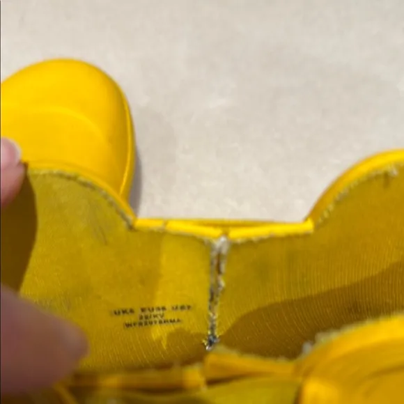 Hunter Kids Yellow Rain Boots