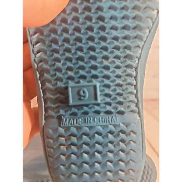 Hunter Little Kid's First Classic Teal Slip-On Rain Boots US Toddler Size 9B