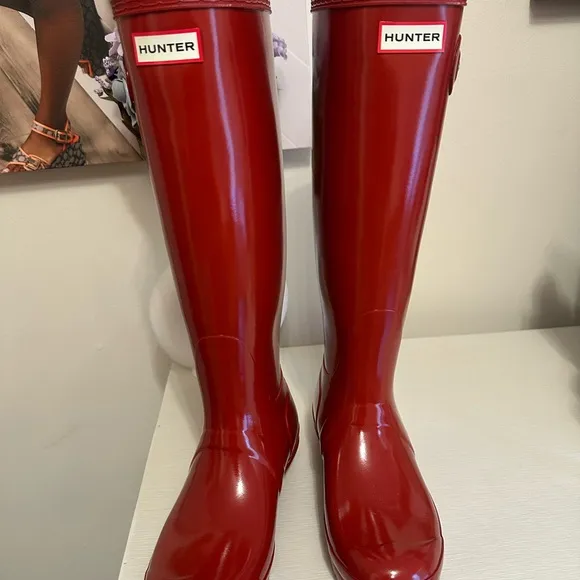Hunter Red Rain Boots