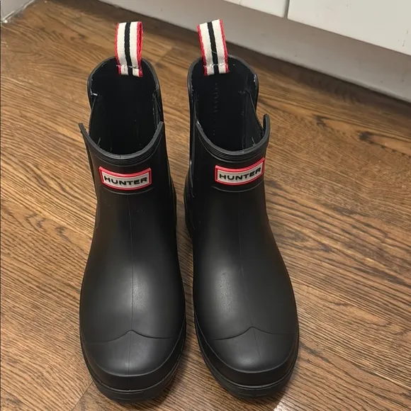 Hunter Woman's Black Rain Boots