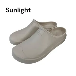 HUNTER Women Ivory Lightweight Slip-On Clogs UK 6A US 8 Casual Comfortable Shoes