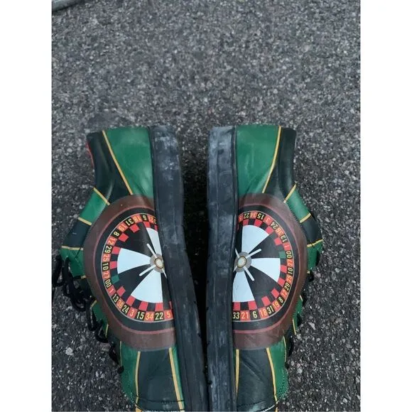 ICON genuine leather shoes sneakers casino roulette sz 13 womens