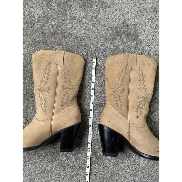 IDYLLWIND‎ Women's Charmed Life Western Boots Round Toe Beige Size US 8B