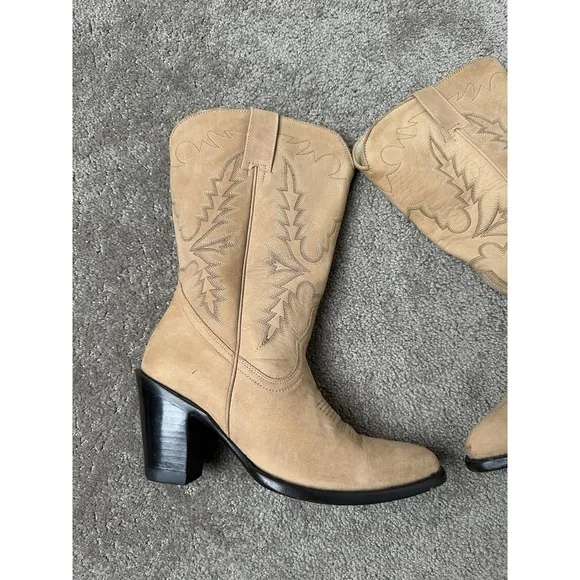 IDYLLWIND‎ Women's Charmed Life Western Boots Round Toe Beige Size US 8B