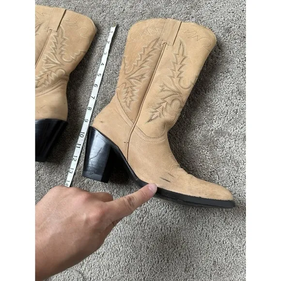 IDYLLWIND‎ Women's Charmed Life Western Boots Round Toe Beige Size US 8B