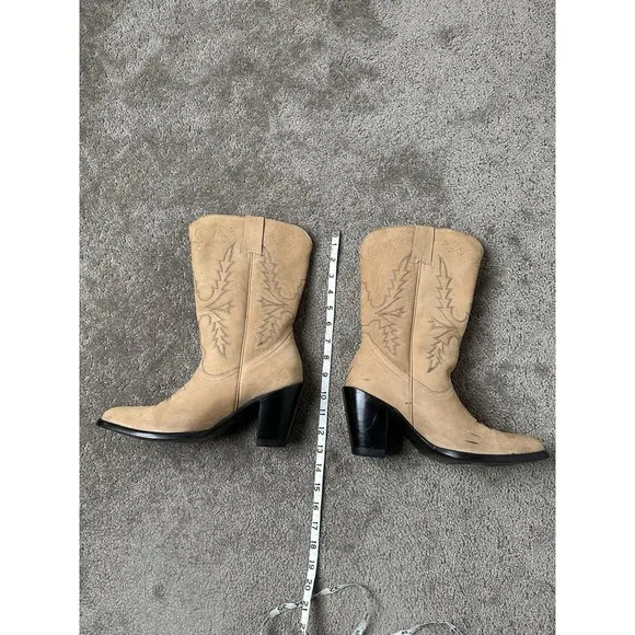 IDYLLWIND‎ Women's Charmed Life Western Boots Round Toe Beige Size US 8B