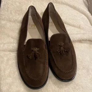 Il Gufo brown tassel classic brown loafers shoes made in Italy 35
