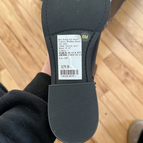 INC tall black boots