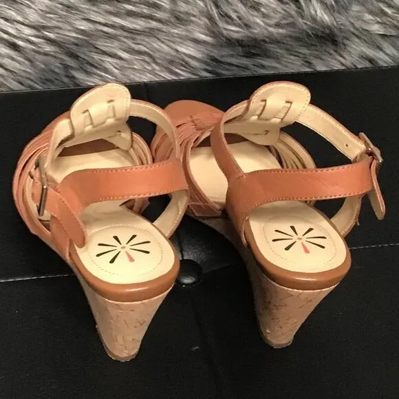 Isaac Mizrahi Slingback Leather Sandals 7M