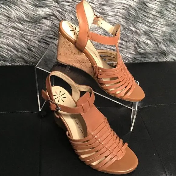 Isaac Mizrahi Slingback Leather Sandals 7M