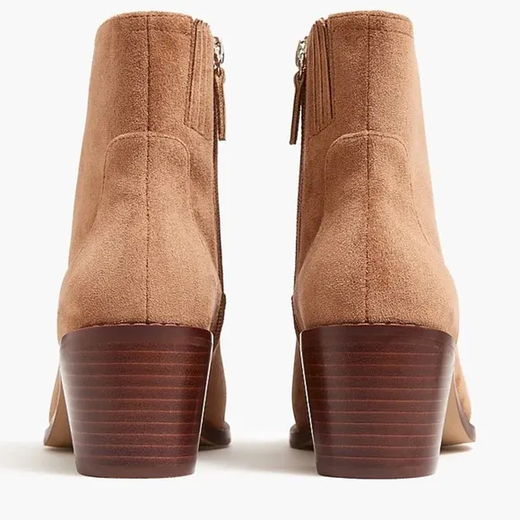 J. Crew Factory Western Boots Rich Toffee Sz 7 NWT Western Cowgirl Preppy Rodeo