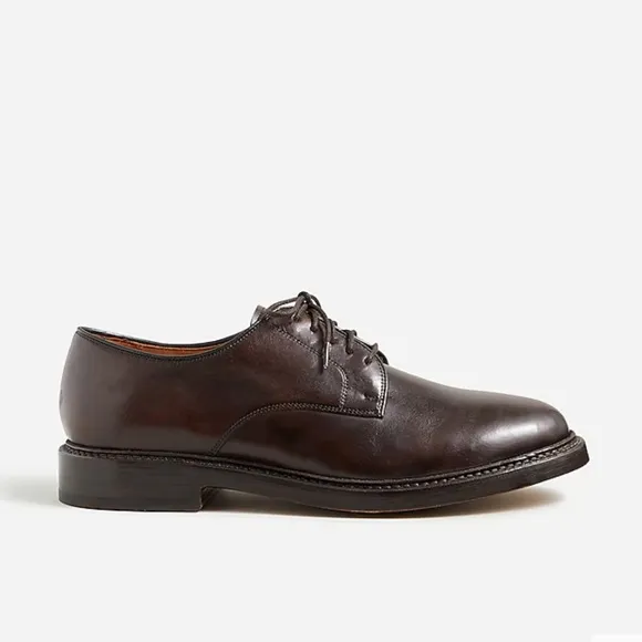 J. Crew Ludlow derby men's dress shoes in dark brown size 12