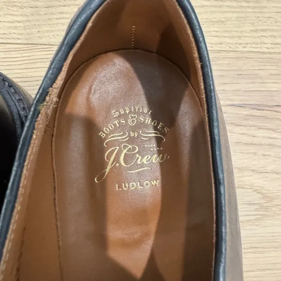 J. Crew Ludlow derby men's dress shoes in dark brown size 12