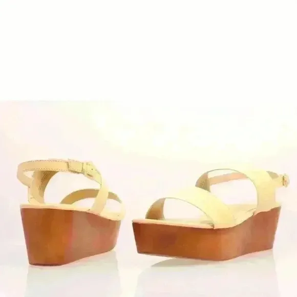 J. Jill Women's Smooth Natural Leather Slingback Wedge Sandals  $119