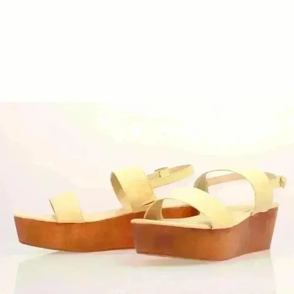J. Jill Women's Smooth Natural Leather Slingback Wedge Sandals  $119