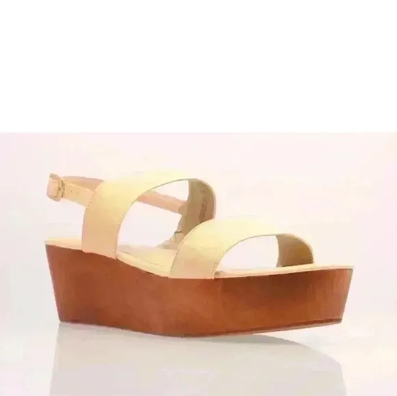 J. Jill Women's Smooth Natural Leather Slingback Wedge Sandals  $119