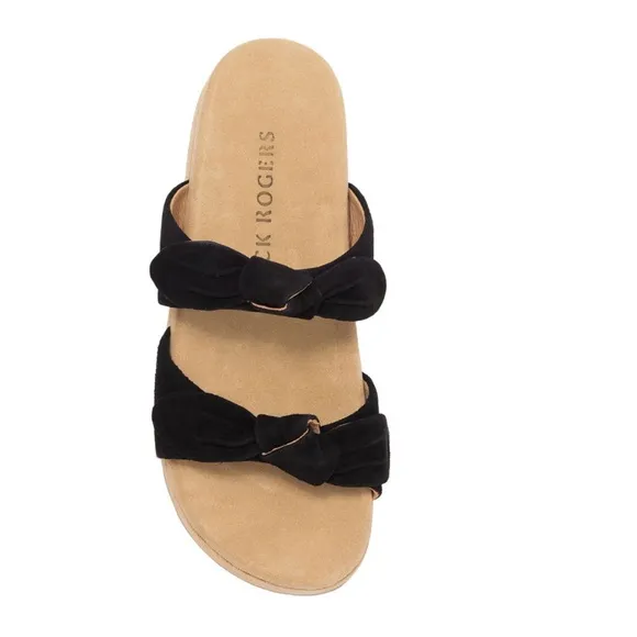 Jack Rogers Black Platform Sandals Size 8M NWT