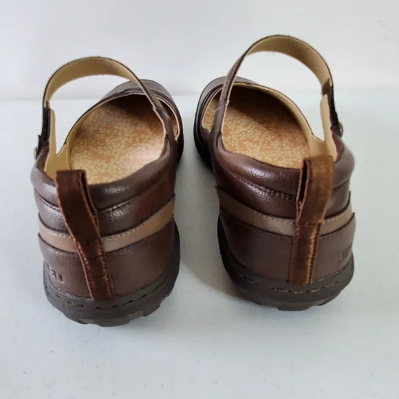 JBU Raven Mary Jane Shoes Size 12W Comfort Brown Round Toe Slip-on Office NEW