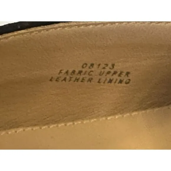 J CREW Jacquard Metallic Smoking Flats LUX Leather Italy Women Size 10 Fast Ship
