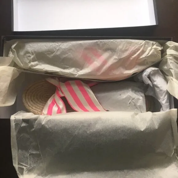 J.Crew Twisted knot espadrille sandals stripe 9M