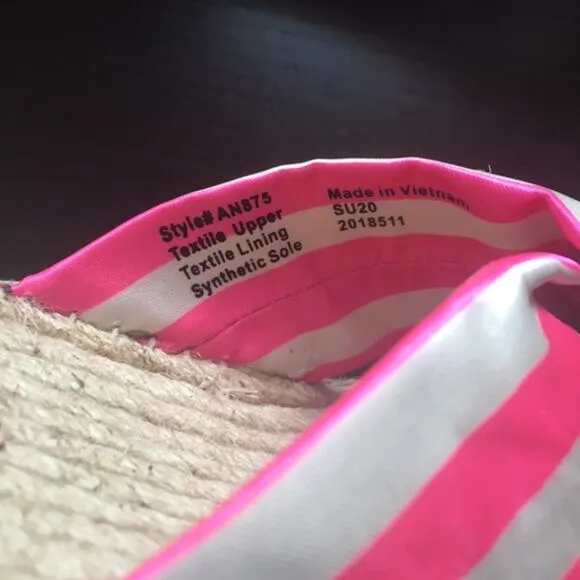 J.Crew Twisted knot espadrille sandals stripe 9M